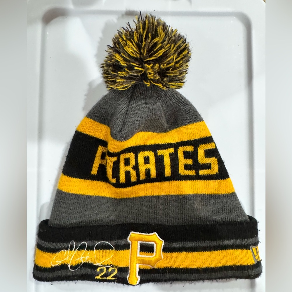 Gray and Yellow  Pittsburgh Pirates Beanie